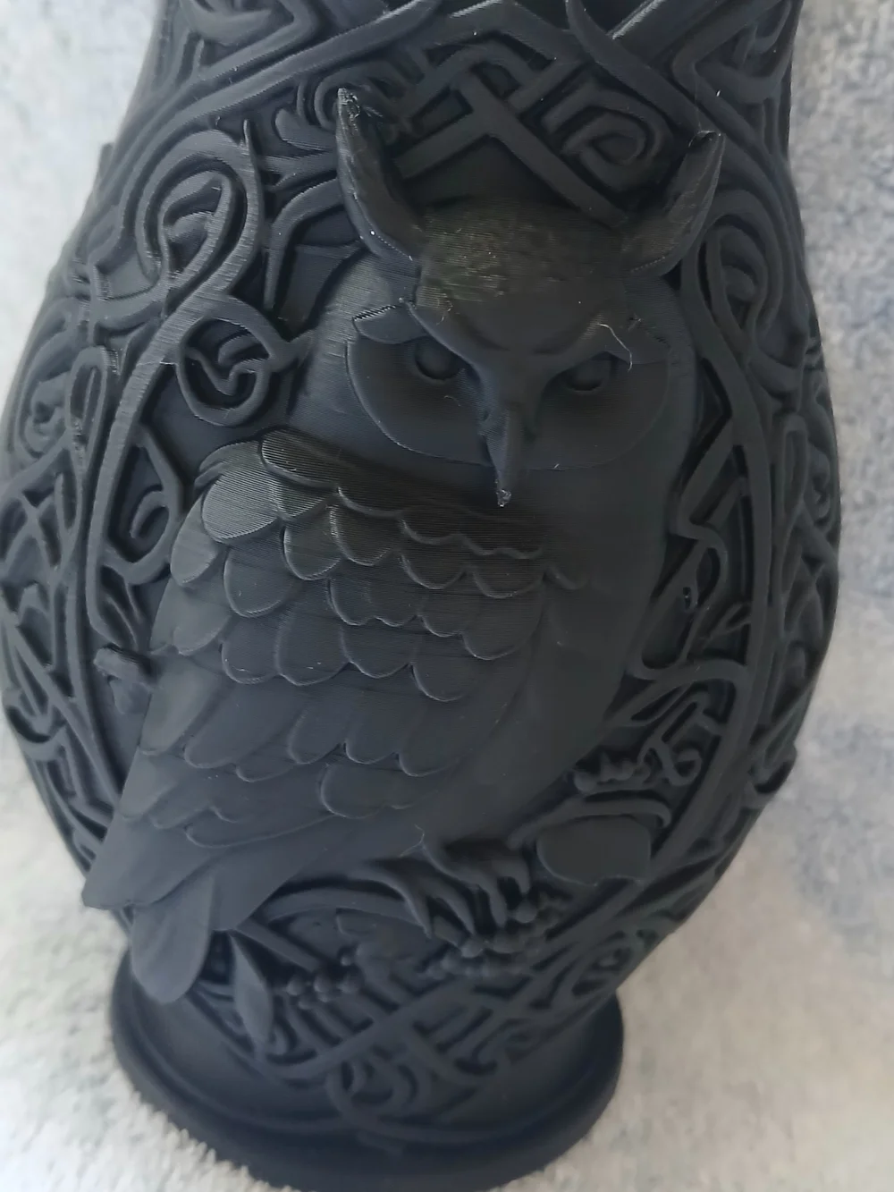 Hand Crafted Celestial Owl Vase or Makeup Brush Holder, Harry Potter Inspired!